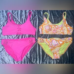 Raisins Girls Swim Bikinis - Pink and Multicolor size 16